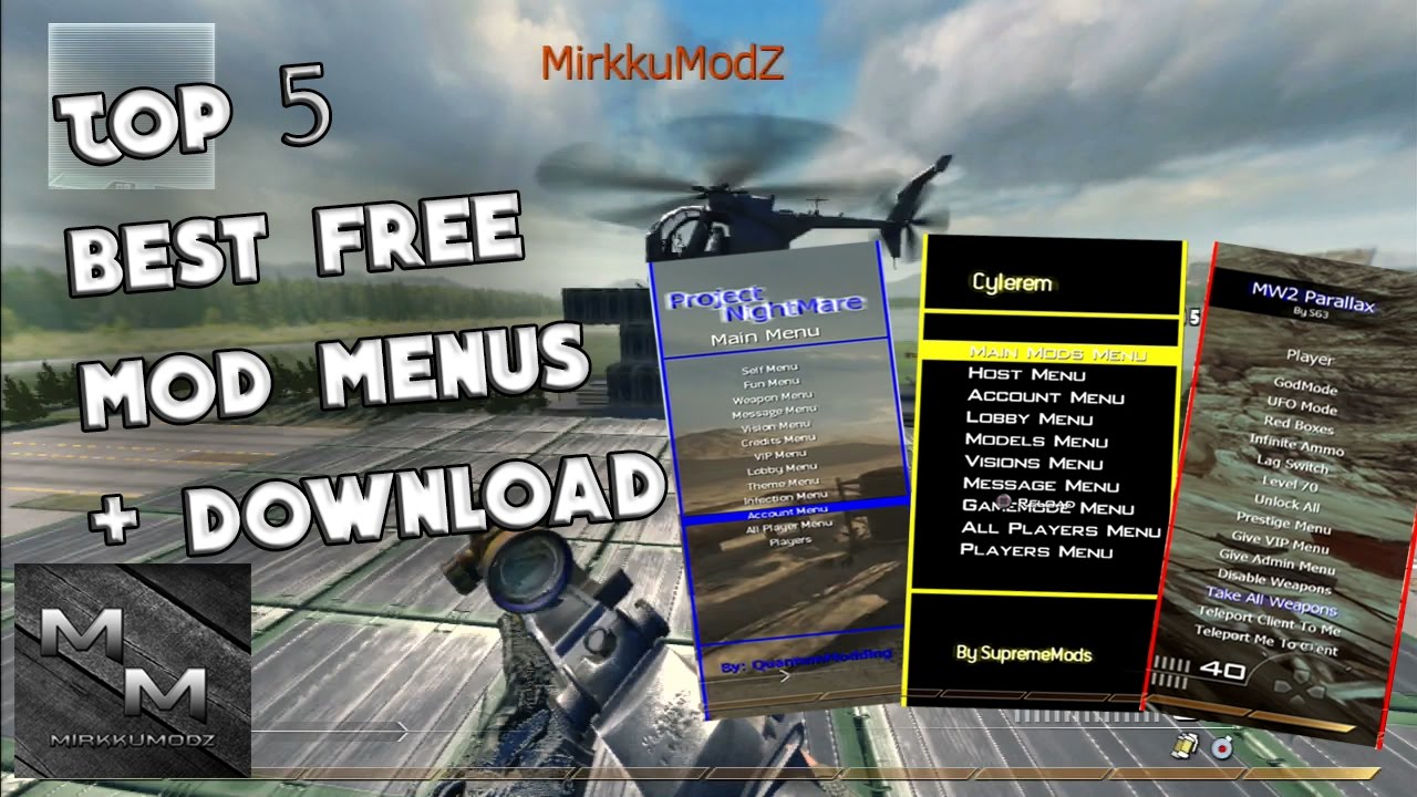 cod mw2 mod menu ps3